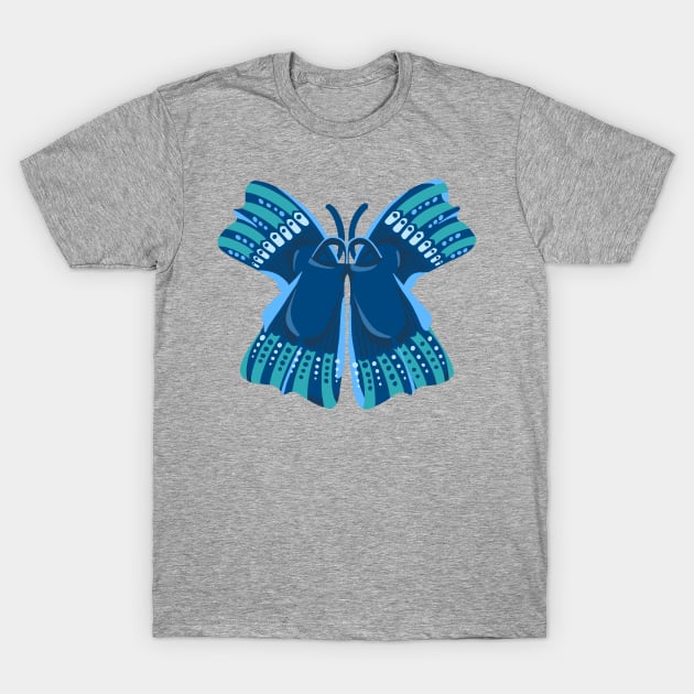 Classic Water Wings Butterfly T-Shirt by BullShirtCo